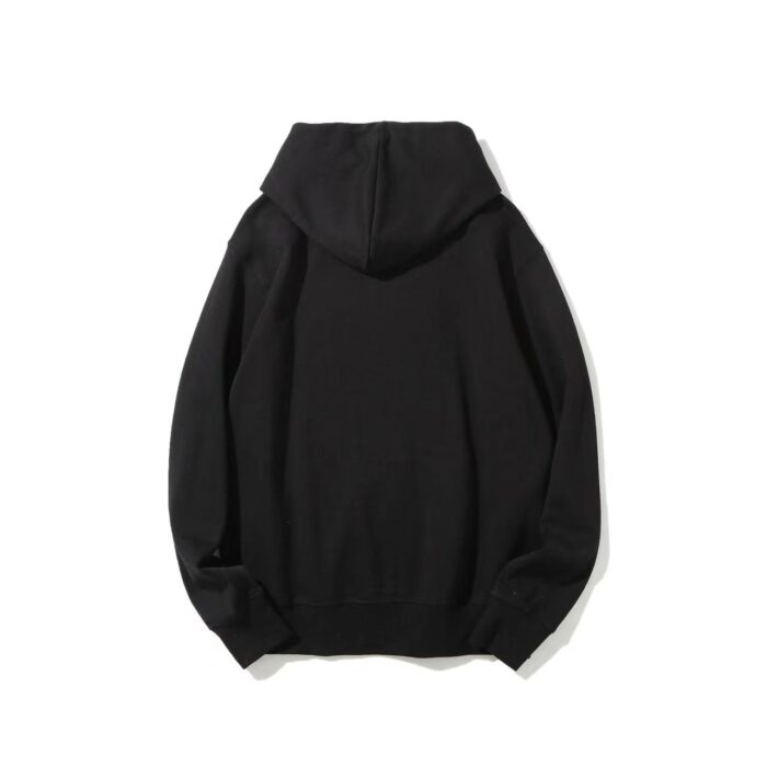 Custom Hoodies (Black) 100% Cotton 300gsm - Image 3