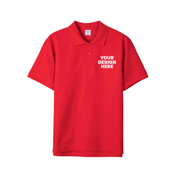 Custom Printed Polos (Red) - Image 2