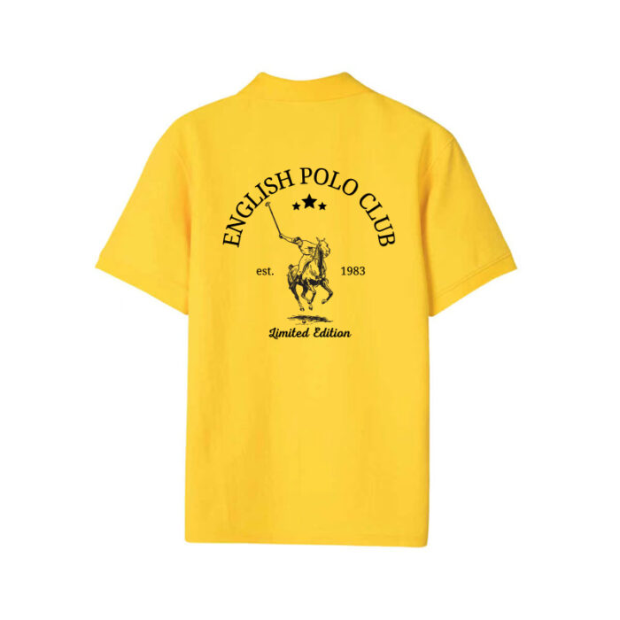 Custom Printed Polos (Yellow) - Image 5