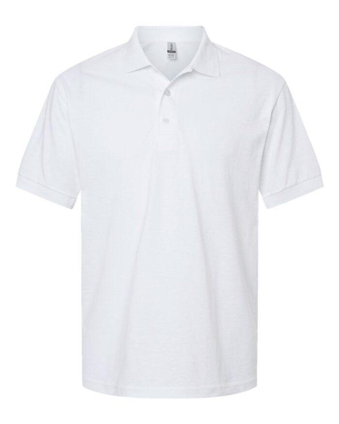 Gildan-DryBlend-Jersey-Polo White - Image 5