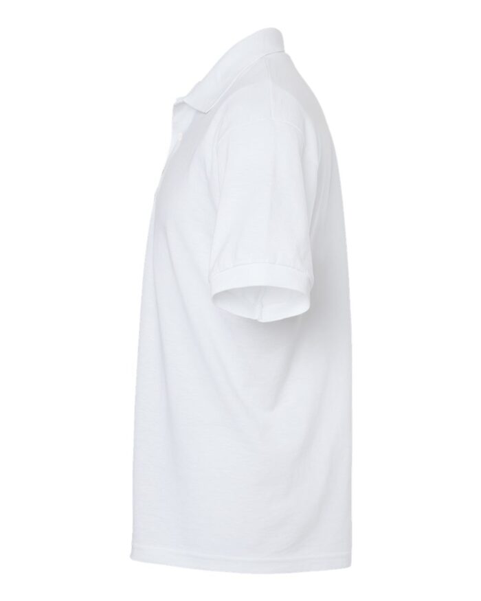 Gildan-DryBlend-Jersey-Polo White - Image 4