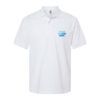 Gildan-DryBlend-Jersey-Polo-white- promo harvest